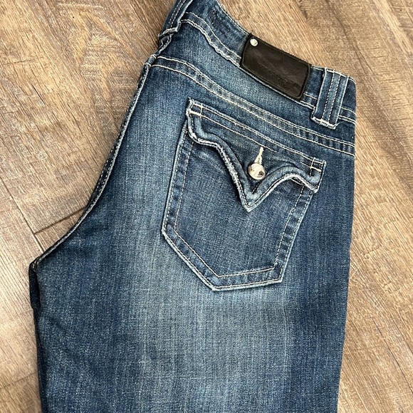 VIGOSS Crop Capris Denim Blue Jean bottoms - Picture 5 of 12